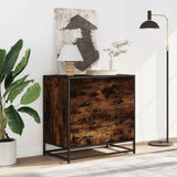 Drawer Cabinet Smoked Oak 70x41x70 cm Engineered Wood 849081