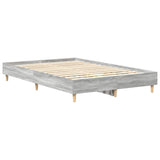 Bed Frame Grey Sonoma 193 x 123 x 25 cm Engineered Wood 861080