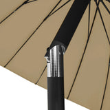 Garden Parasol with Aluminium Pole 270 cm Taupe 47307