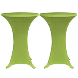 Stretch Table Cover 4 pcs 60 cm Green 279087