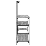 Baker's Rack Grey Sonoma 90x40x132 cm Engineered Wood and Metal 845419