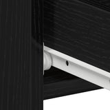 Bedside Cabinet with Drawer 2 pcs Black Oak 40 x 35 x 62.5 cm 862614