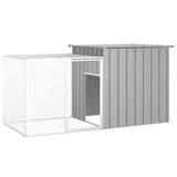 Chicken Cage Grey 200x91x100 cm Galvanised Steel 171546