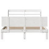 Bed Frame with Headboard without Mattress White 150x200 cm 3306830