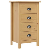 288911 Sideboard "Hill" 46x35x80 cm Solid Pine Wood