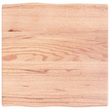 Table Top Light Brown 60x60x cm Treated Solid Wood Live Edge 363936