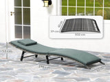 Rattan Folding Sun Lounger Outdoor Chair with Cushion and Pillow Mixed Grey T3398P328452