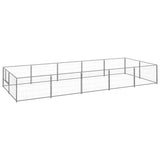 Dog Kennel Silver 10 m Steel 3082121