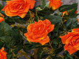 Set of 2 Artificial Plants White Rose Floral in Pot, Fake Plants for Home Indoor Outdoor Decor, T3398P342481