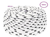 Multipurpose Utility Rope 10 mm 100 m White Polyester 3473470