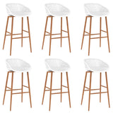 7 Piece Bar Set Black and White 3057477