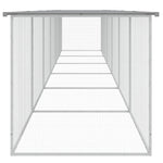 Chicken Cage with Roof Light Grey 603x98x90 cm Galvanised Steel 3189056
