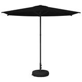 Garden Parasol with Base 270 x 270 cm Polyester Rectangular 42036227