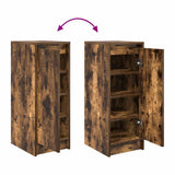 Shoe Cabinet Smoked Oak 29.5x34x76 cm Engineered Wood 861863