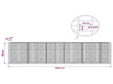 Gabion with 5 mm Wire and 5x10 cm Mesh 550x20x150 cm 3464573