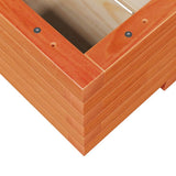 Garden Planter Wax Brown 110x60x26.5 cm Solid Wood Pine 847350