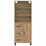 Highboard with Drawer 2 pcs Artisan Oak Engineered Wood 3415988