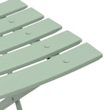 Garden Folding Chair 2 pcs Light Mint 42 x 46 x 82cm Metal 42002958