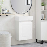 Bathroom Vanity Unit with Tap White 45.5 x 22.5 x 84 cm 889471