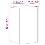Plant Stands 2 pcs White 30x30x50 cm Engineered wood 852915