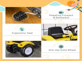 Pedal Go Kart Ride On Excavator W/ Front Loader Digger Four Wheels Child Toy, for 3 Years Old T3398P348052
