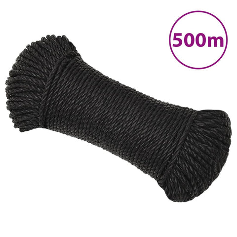 Work Rope Black 8 mm 500 m Polypropylene 153010