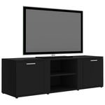 TV Cabinet Black 120x34x37 cm Engineered Wood 801162