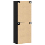 Wall Mounted Cabinet 2 pcs Black oak 69.5 x 34 x 90 cm 3333101