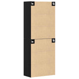 Wall Mounted Cabinet 2 pcs Black oak 69.5 x 34 x 90 cm 3333101