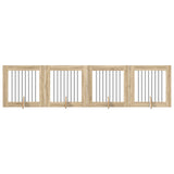 Dog Gate with Stands 4 pcs Sonoma Oak 80 x 80 cm 892080