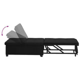 Sofa Bed Black 194 x 50 x 82 cm Plywood 42008584