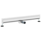 Wall Mounted Shower Drain Silver 90 cm Stainless Steel 304 42015995