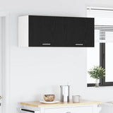 Hanging Cabinet 2 pcs Black Oak and White 50 x 31 x 40 cm 884149