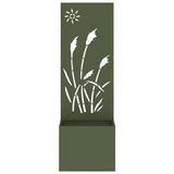 Garden Privacy Screen Olive green 50 x 140 cm Cold-rolled steel 876430