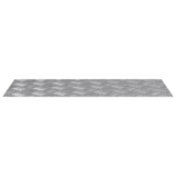 Stair Tread Rectangular 4 pcs Silver 70 x 30 cm Aluminium 4104300