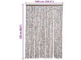 Insect Curtain Brown and Beige 100x220 cm Chenille 284278