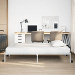 Bed Frame without Mattress Foldable White 80x200 cm Steel 4103965