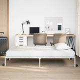Bed Frame without Mattress Foldable White 75x190 cm Steel 4103964