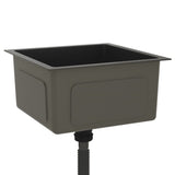 ZNTS Handmade Kitchen Sink Black Stainless Steel 51501