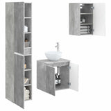 Bathroom Furniture Set 3 pcs Concrete Grey 33 x 34.5 x 160 cm 3406066