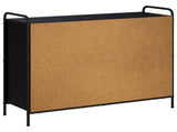 Sideboard Black Oak 98.5 x 33 x 81 cm Engineered Wood 8013848