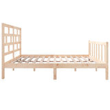 Bed Frame without Mattress Solid Wood Pine Double 3101323