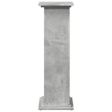 Display Stand with Storage Concrete Grey 31x30x90 cm Engineered Wood 854610