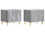 Bedside Table 2 pcs Grey Sonoma 43 x 34.5 x 50 cm 895038
