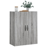 Wall Mounted Cabinet Grey Sonoma 69.5x34x90 cm Engineered Wood 834984