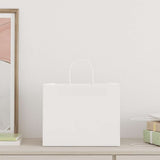 Paper Bags 250 pcs with Handles White 32x22x24 cm 4101623
