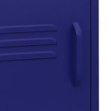 Nightstand Navy Blue 35x35x51 cm Steel 336217