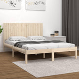 Bed Frame without Mattress 200x200 cm Solid Wood Pine 3104433
