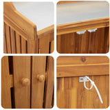 Garden Cabinet Natural 93 x 41.5 x 98cm Solid Acacia Wood 42001365