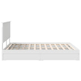 Storage Bed with Headboard White 160 x 200 cm Engineered Wood 3411187